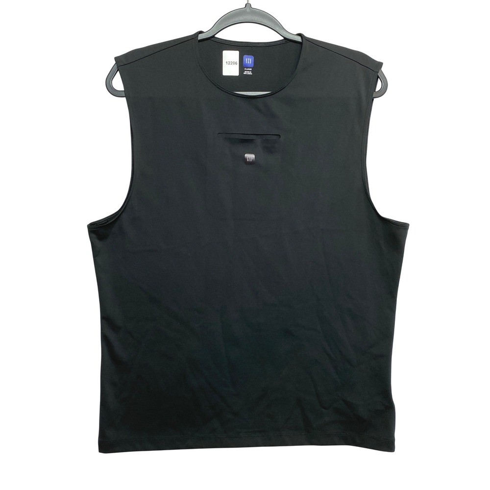 Yeezy Gap Sleeveless Top Womens XL Black Sleeveless Streetwear Logo Detail